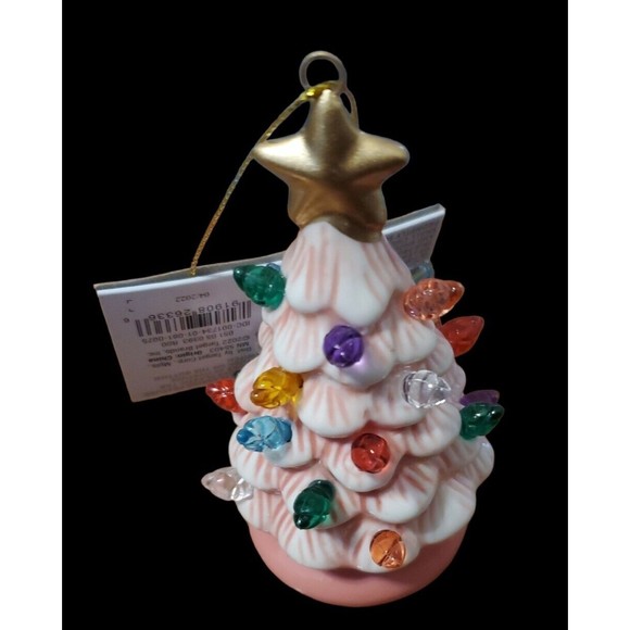 Wondershop Other - Target Wondershop Ceramic Pink Light Up Tree Retro Ornament 2022 New
